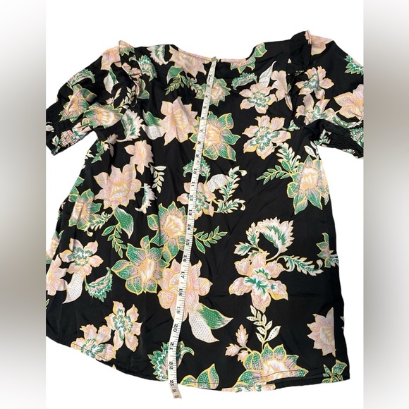 Who What Wear Black Floral Top – Size Small - Picture 4 of 6